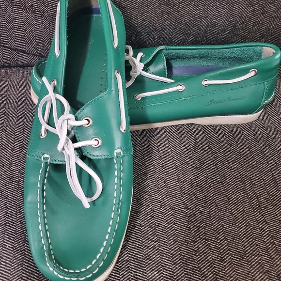 Green Eddie Bauer Boat Shoes - Picture 2 of 4